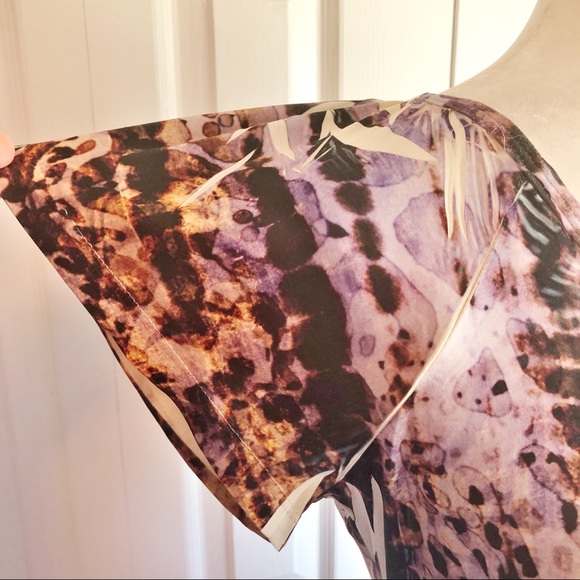 Unity World Wear Tie Dye Animal Print Tunic Top MP - Picture 6 of 13